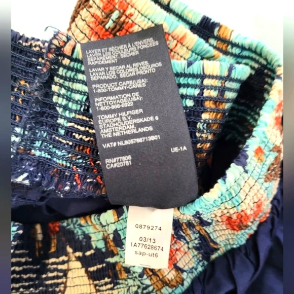 🔹3/$15🔹Women's Tommy Hilfiger, Beachy print Skirt w/matching Camisole - Picture 5 of 5